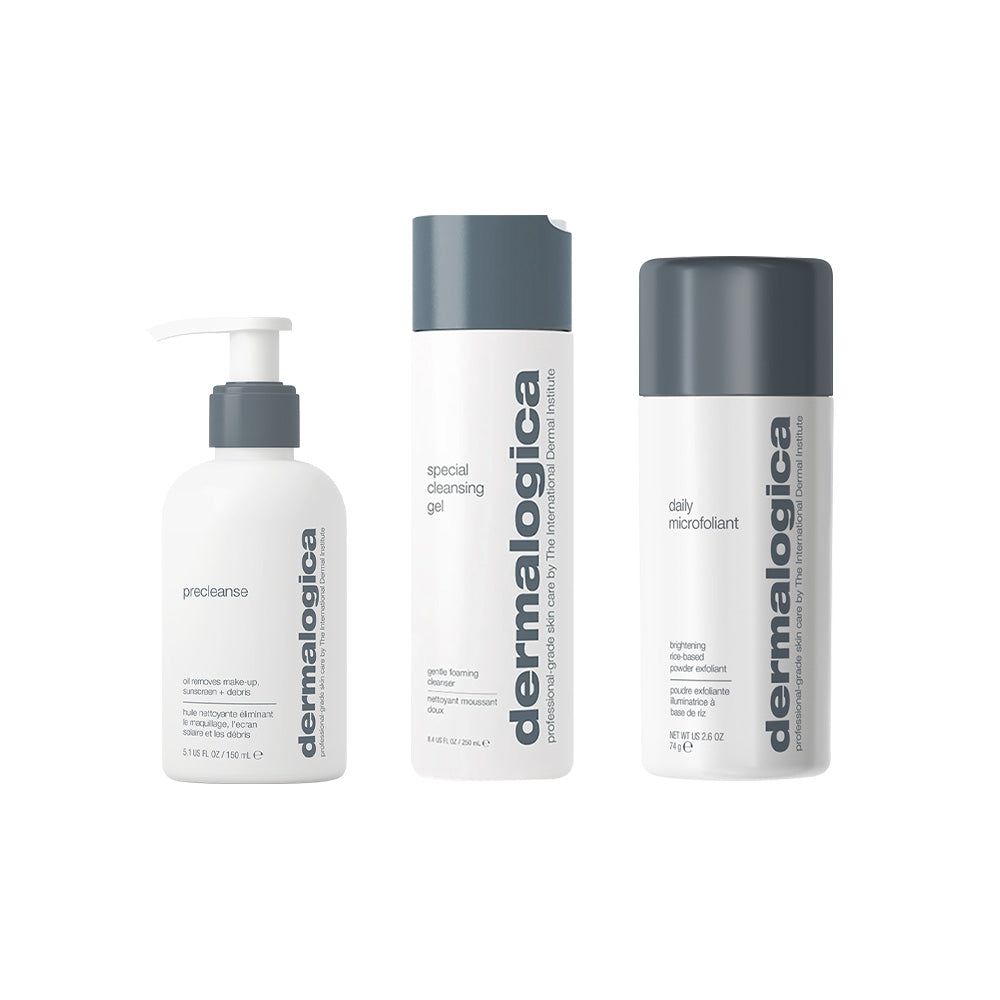 더말로지카 한국 공식 스토어 모이스처라이저 3 STEP 클렌징 & 각질케어 세트
